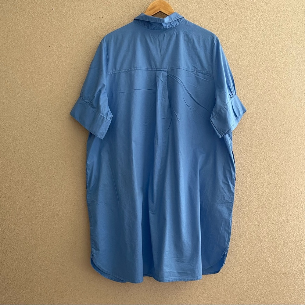 Old Navy Sky Blue Shirt Dress - Picture 3 of 13